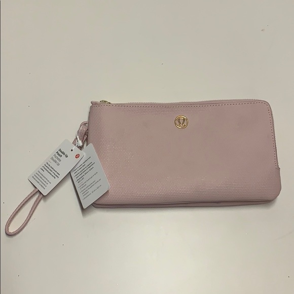 lululemon athletica Handbags - Lululemon Double Up Pouch Pink NWT Wallet